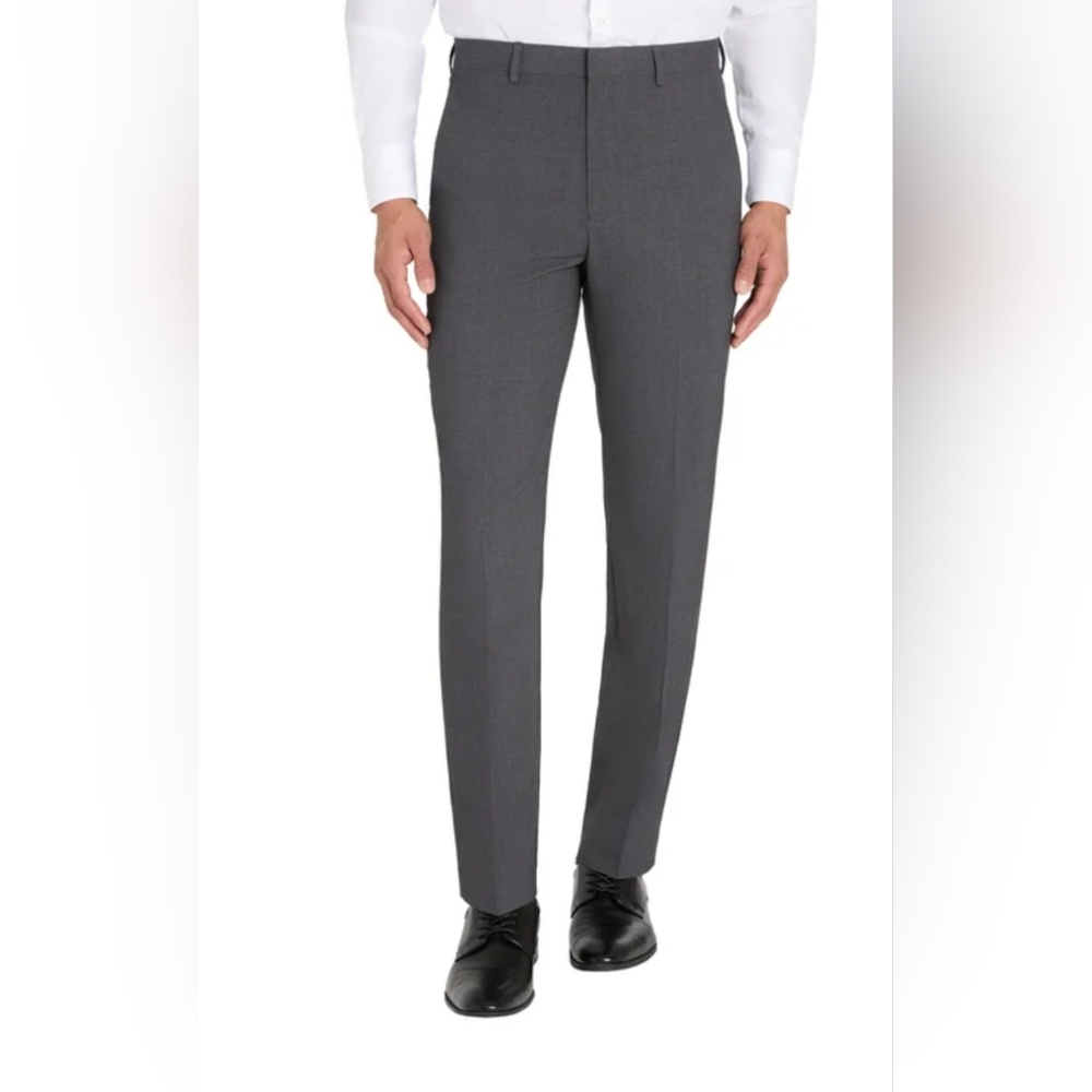 New!! Calvin Klein CK Men's Boys Dress Pant Flex Waistband Gray Color Size 30x32